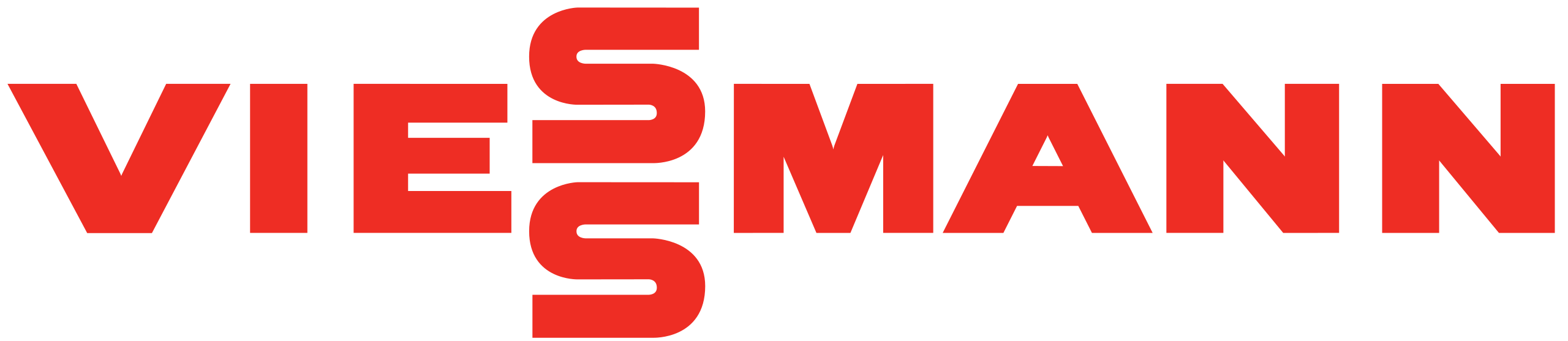 Logo Viessmann en rouge.